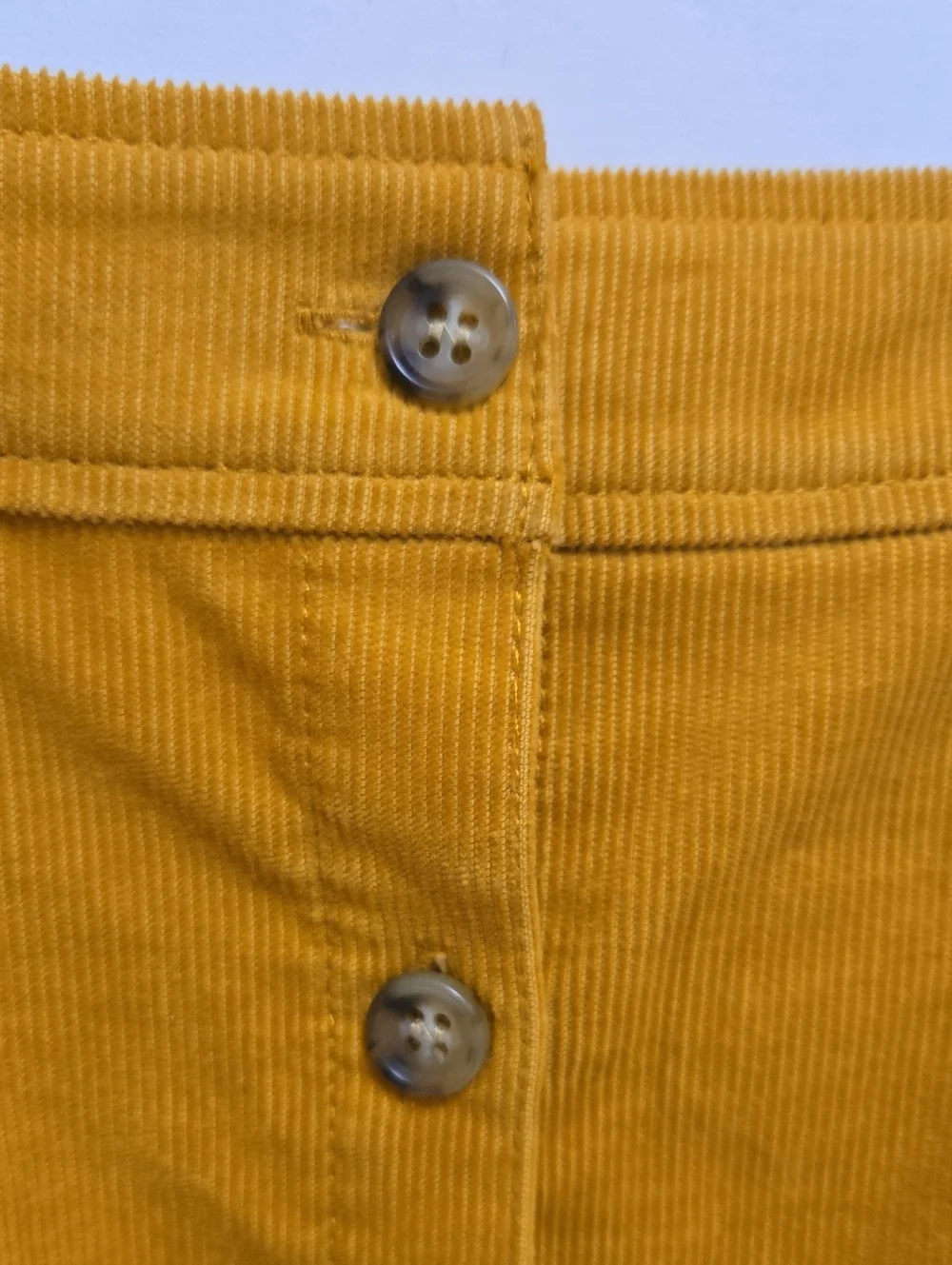 J Crew Mustard Corduroy Jumper Dress Size 8 Button Front Twee Schoolgirl Preppy